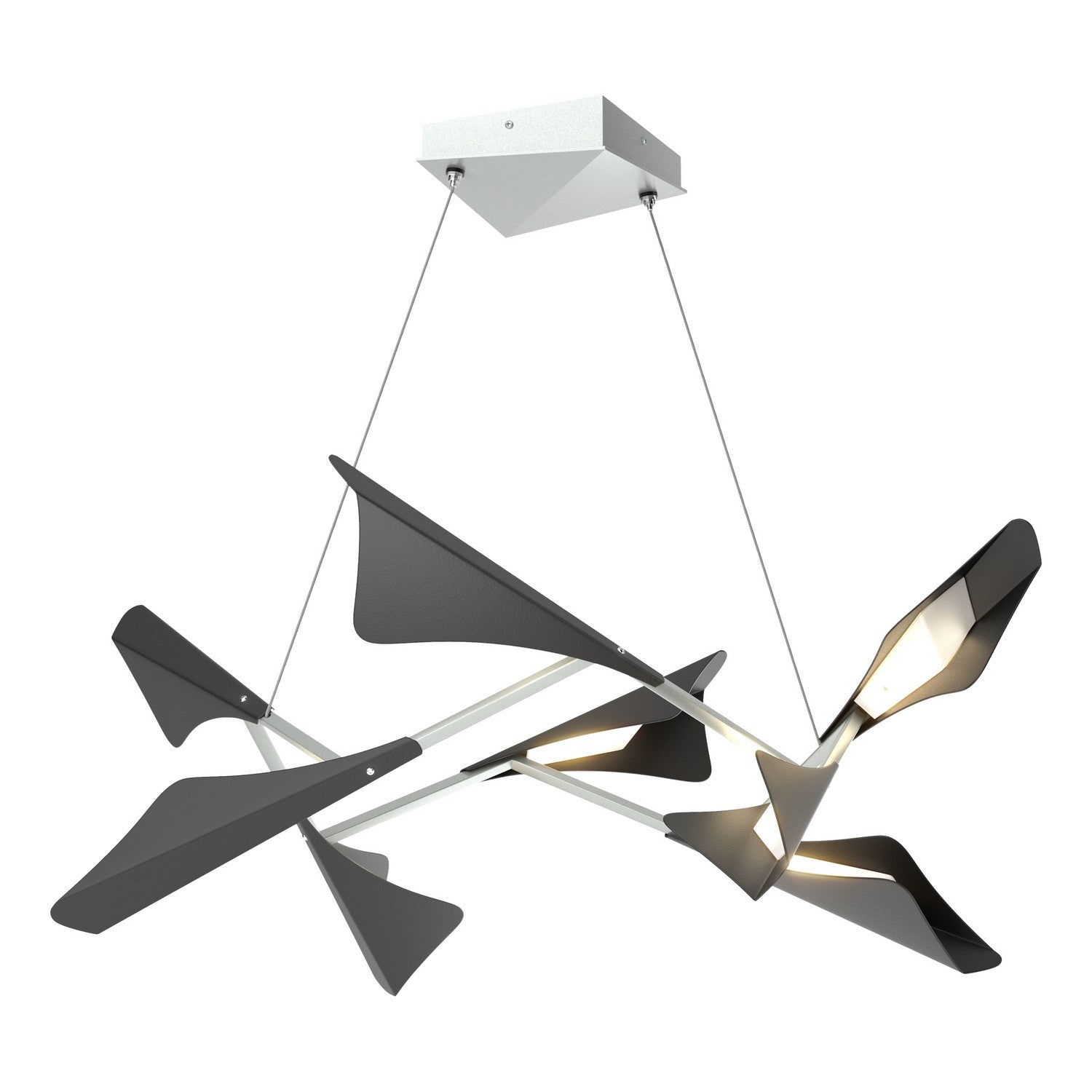 Hubbardton Forge - 135007-LED-STND-82-10 - LED Pendant - Plume - Vintage Platinum