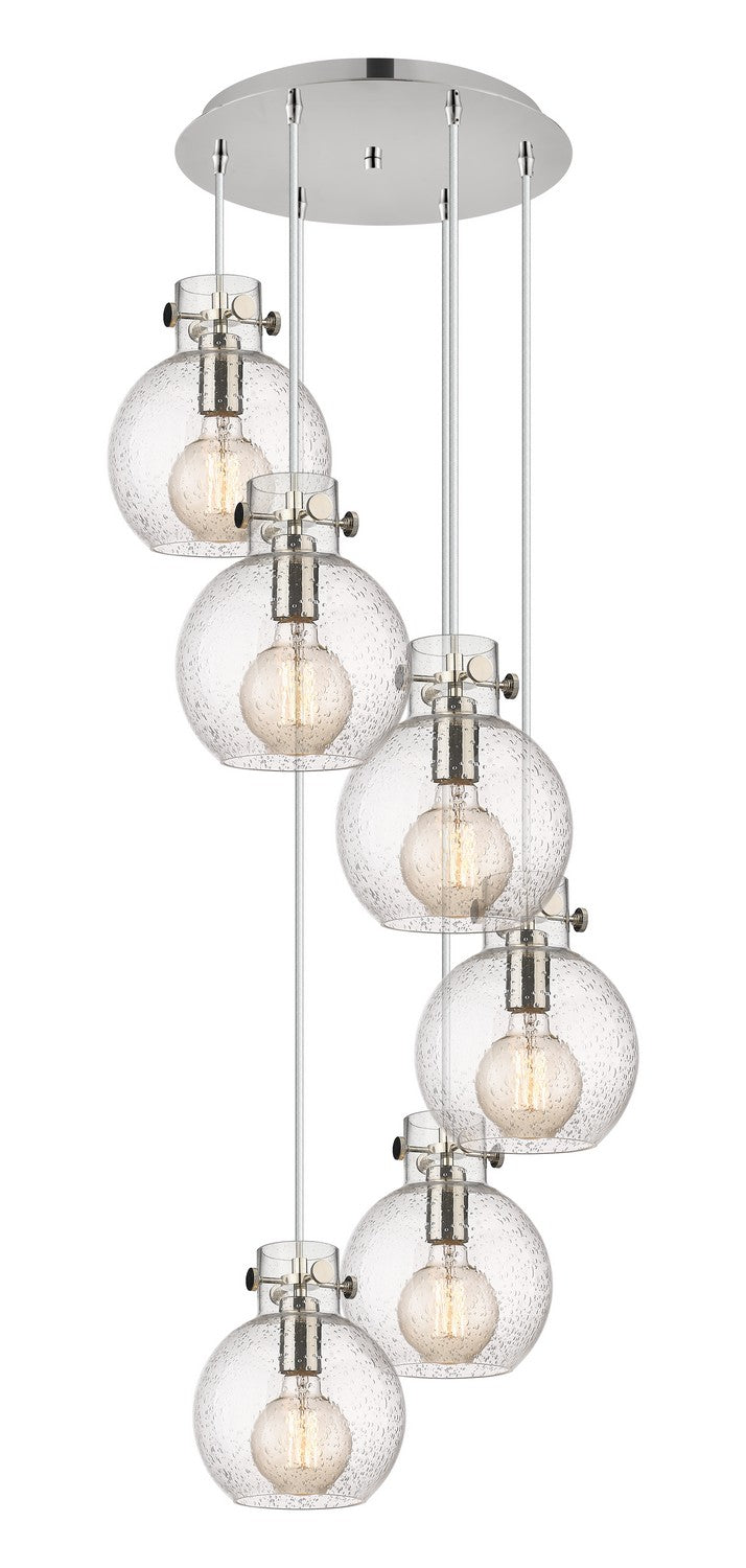Innovations - 116-410-1PS-PN-G410-8SDY - Six Light Pendant - Newton - Polished Nickel