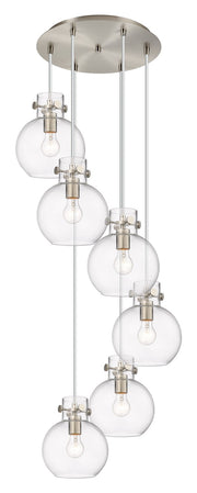 Innovations - 116-410-1PS-SN-G410-8CL - Six Light Pendant - Downtown Urban - Brushed Satin Nickel