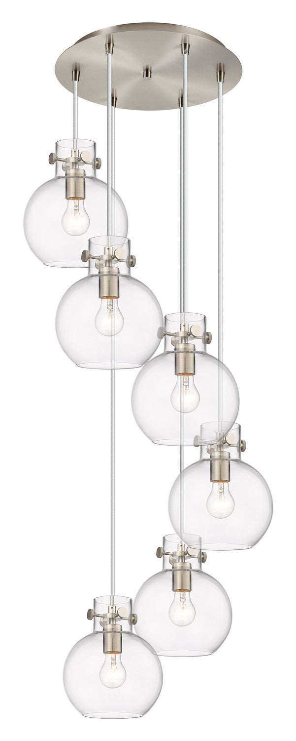 Innovations - 116-410-1PS-SN-G410-8CL - Six Light Pendant - Downtown Urban - Brushed Satin Nickel