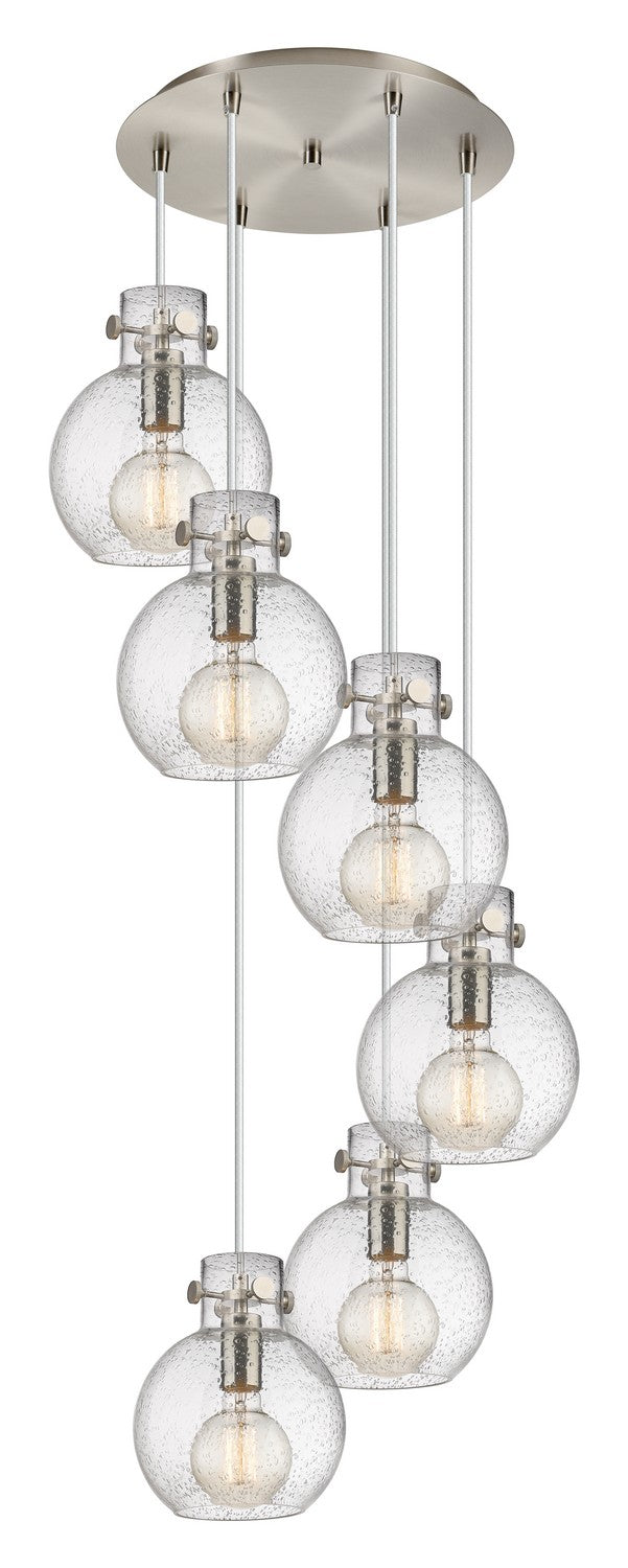Innovations - 116-410-1PS-SN-G410-8SDY - Six Light Pendant - Newton - Brushed Satin Nickel