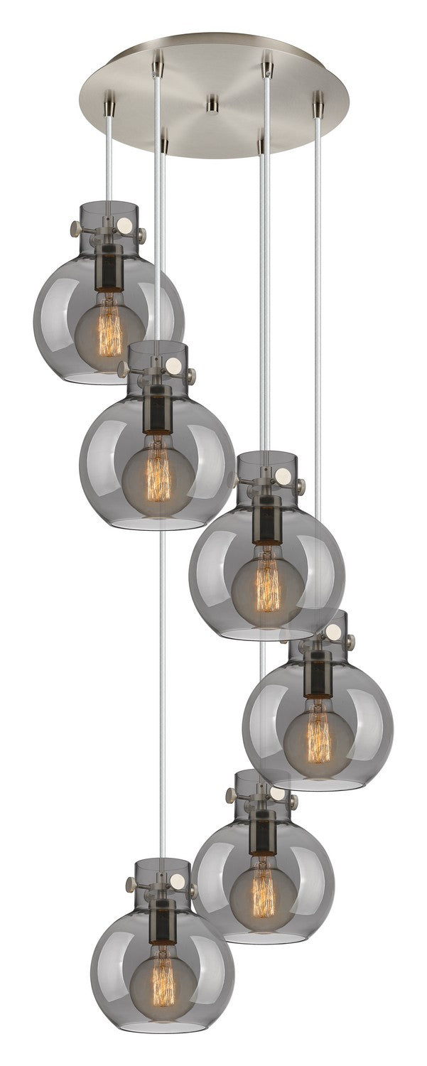 Innovations - 116-410-1PS-SN-G410-8SM - Six Light Pendant - Newton - Brushed Satin Nickel