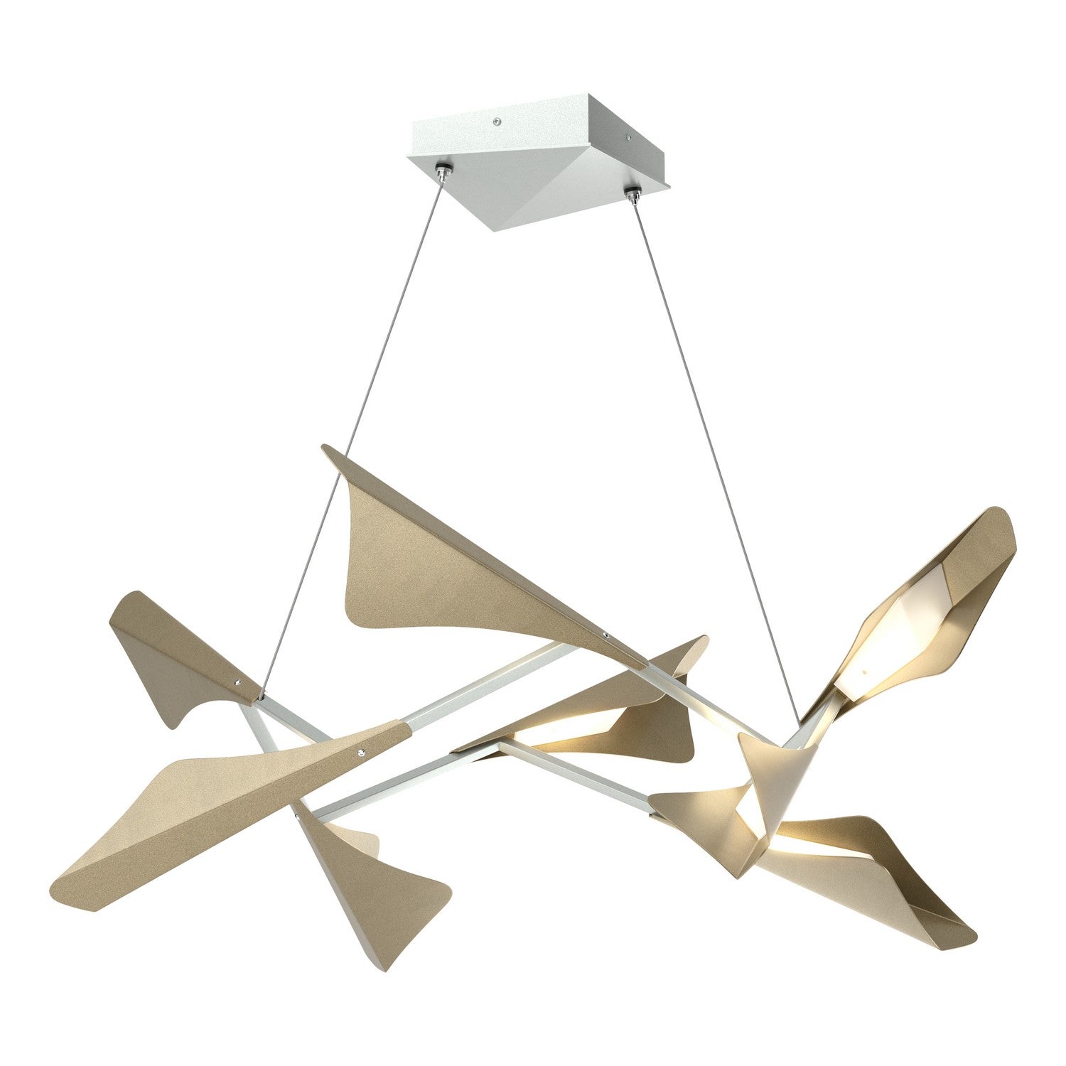 Hubbardton Forge - 135007-LED-STND-82-84 - LED Pendant - Plume - Vintage Platinum