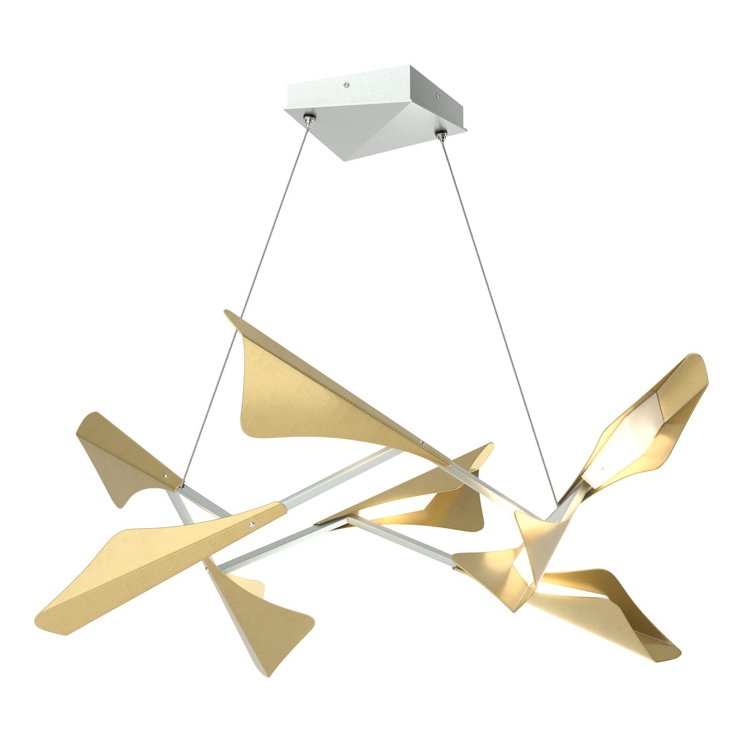 Hubbardton Forge - 135007-LED-STND-82-86 - LED Pendant - Plume - Vintage Platinum