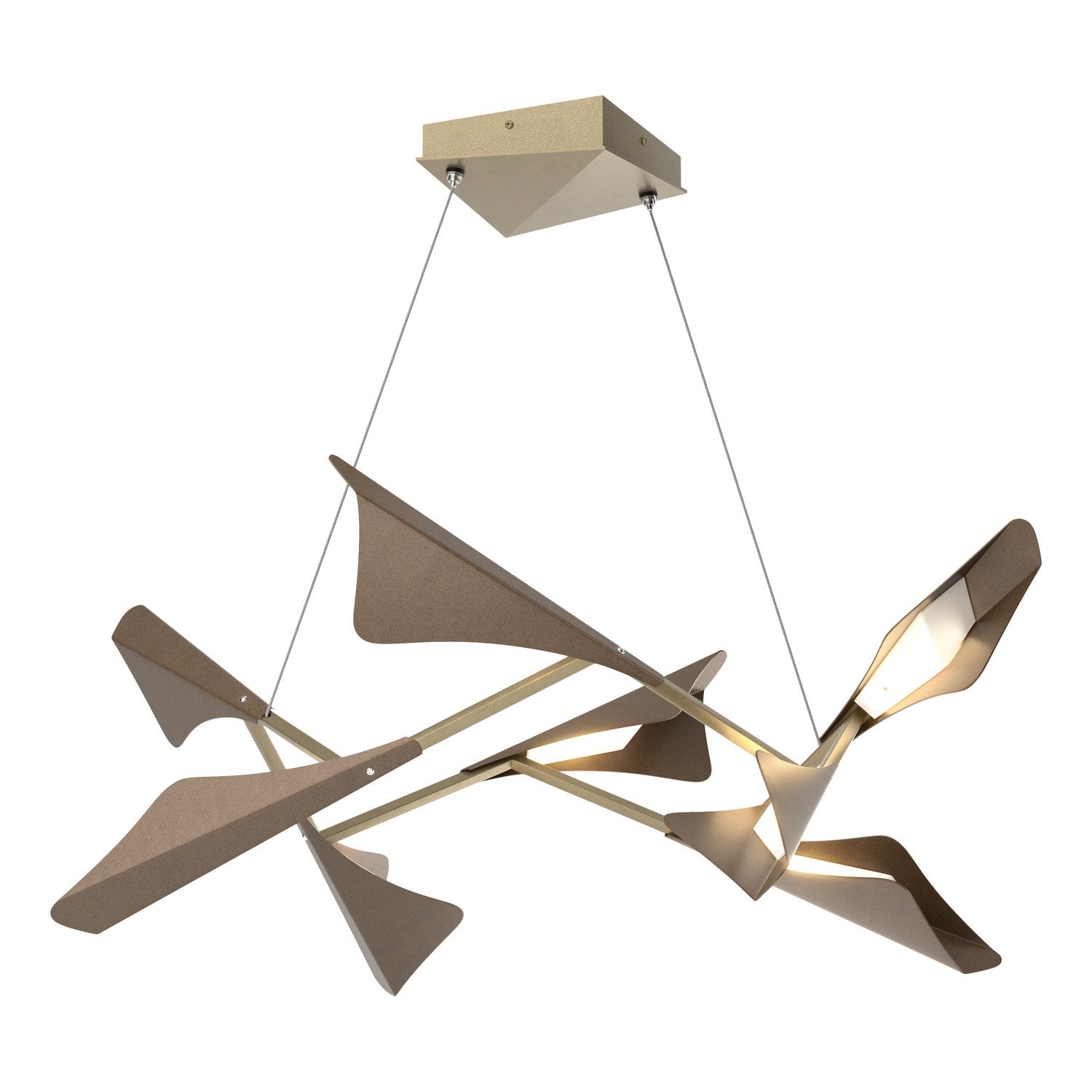 Hubbardton Forge - 135007-LED-STND-84-05 - LED Pendant - Plume - Soft Gold