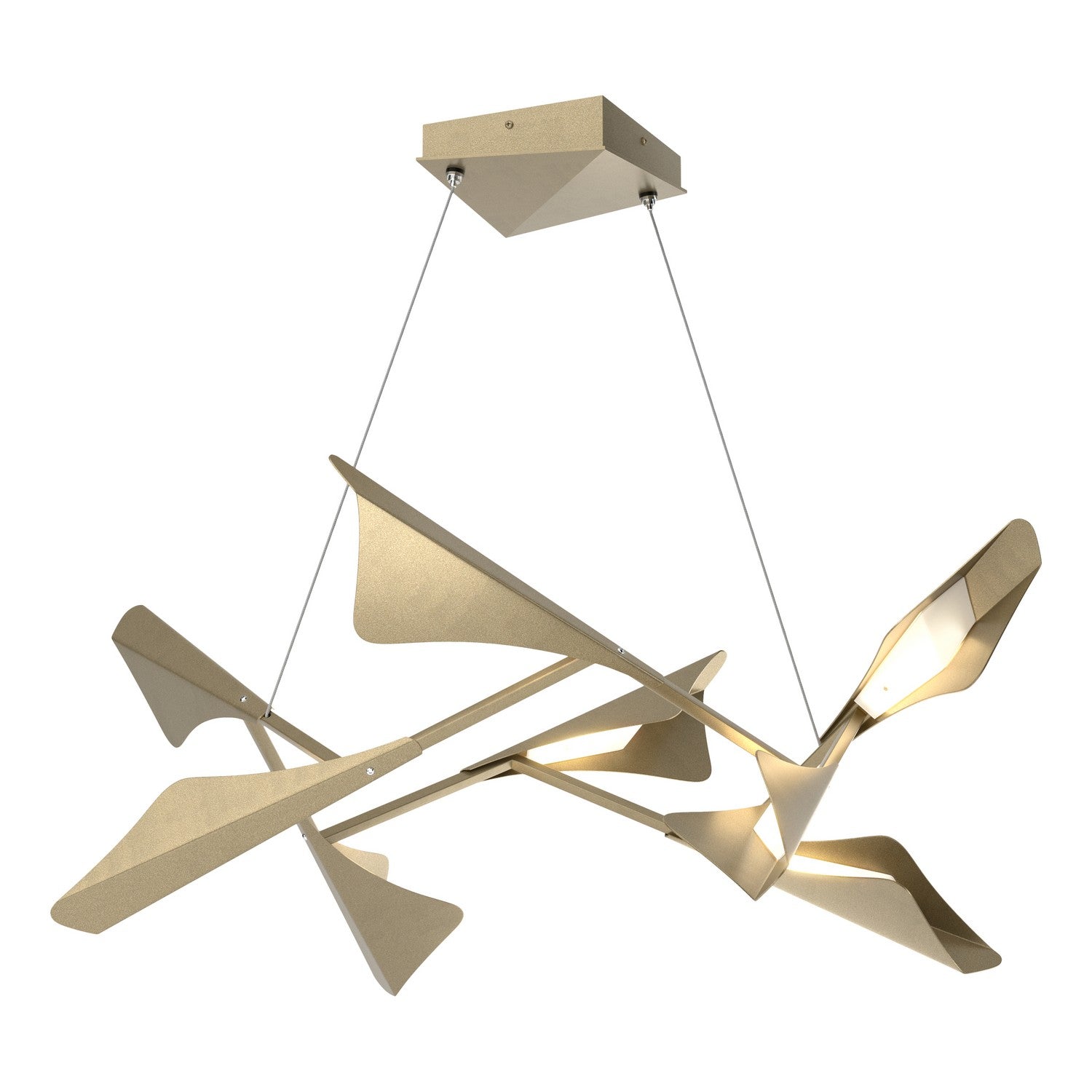Hubbardton Forge - 135007-LED-STND-84-84 - LED Pendant - Plume - Soft Gold