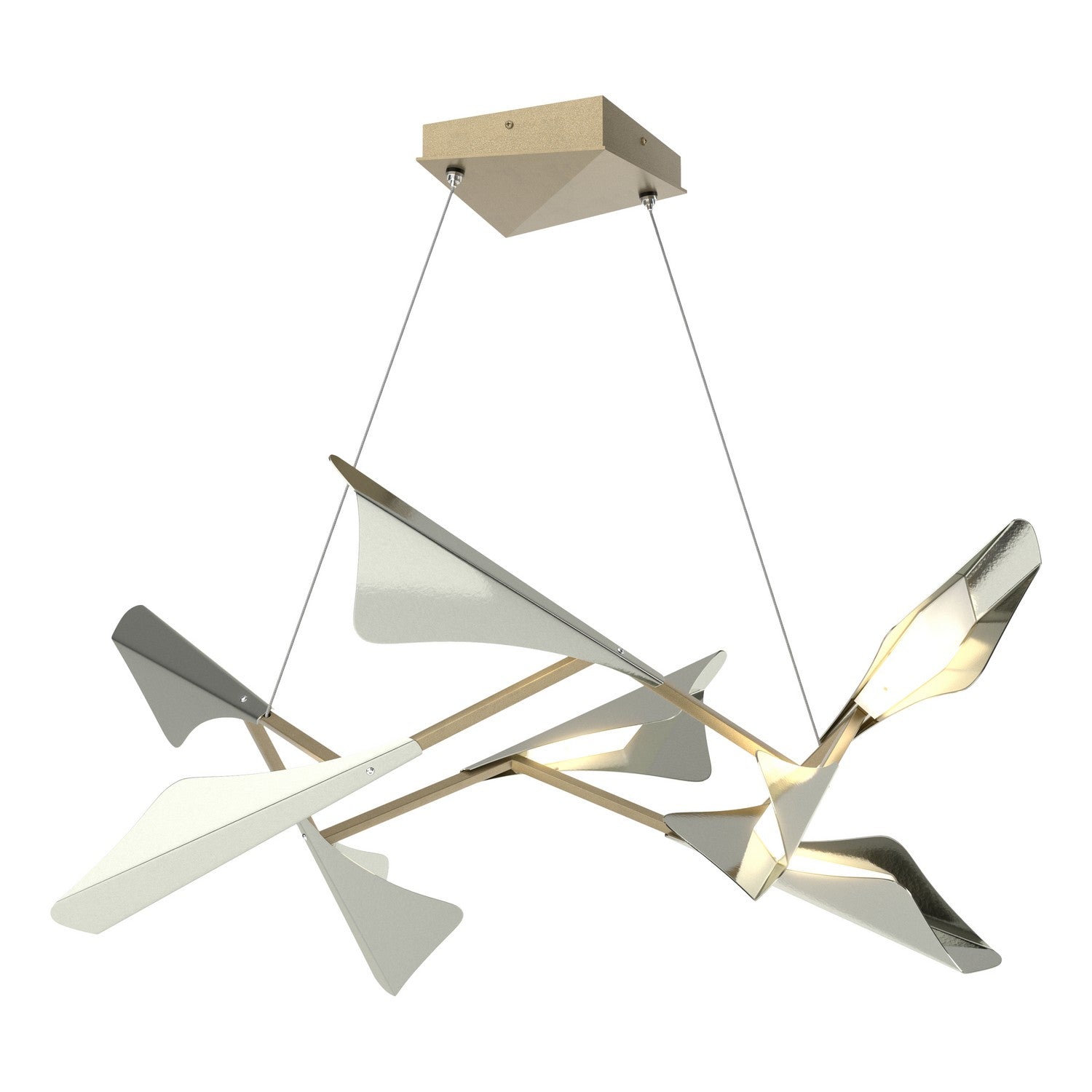 Hubbardton Forge - 135007-LED-STND-84-85 - LED Pendant - Plume - Soft Gold