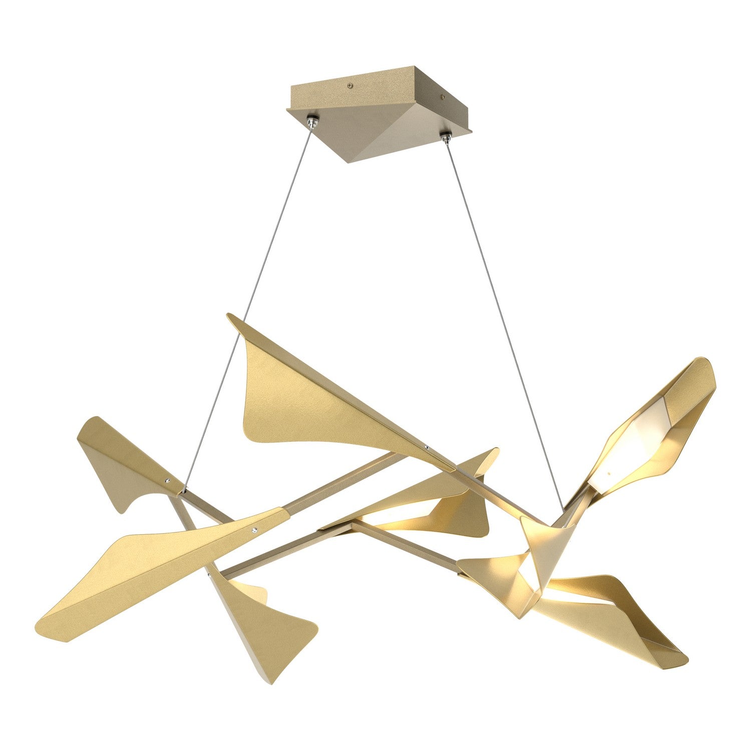 Hubbardton Forge - 135007-LED-STND-84-86 - LED Pendant - Plume - Soft Gold