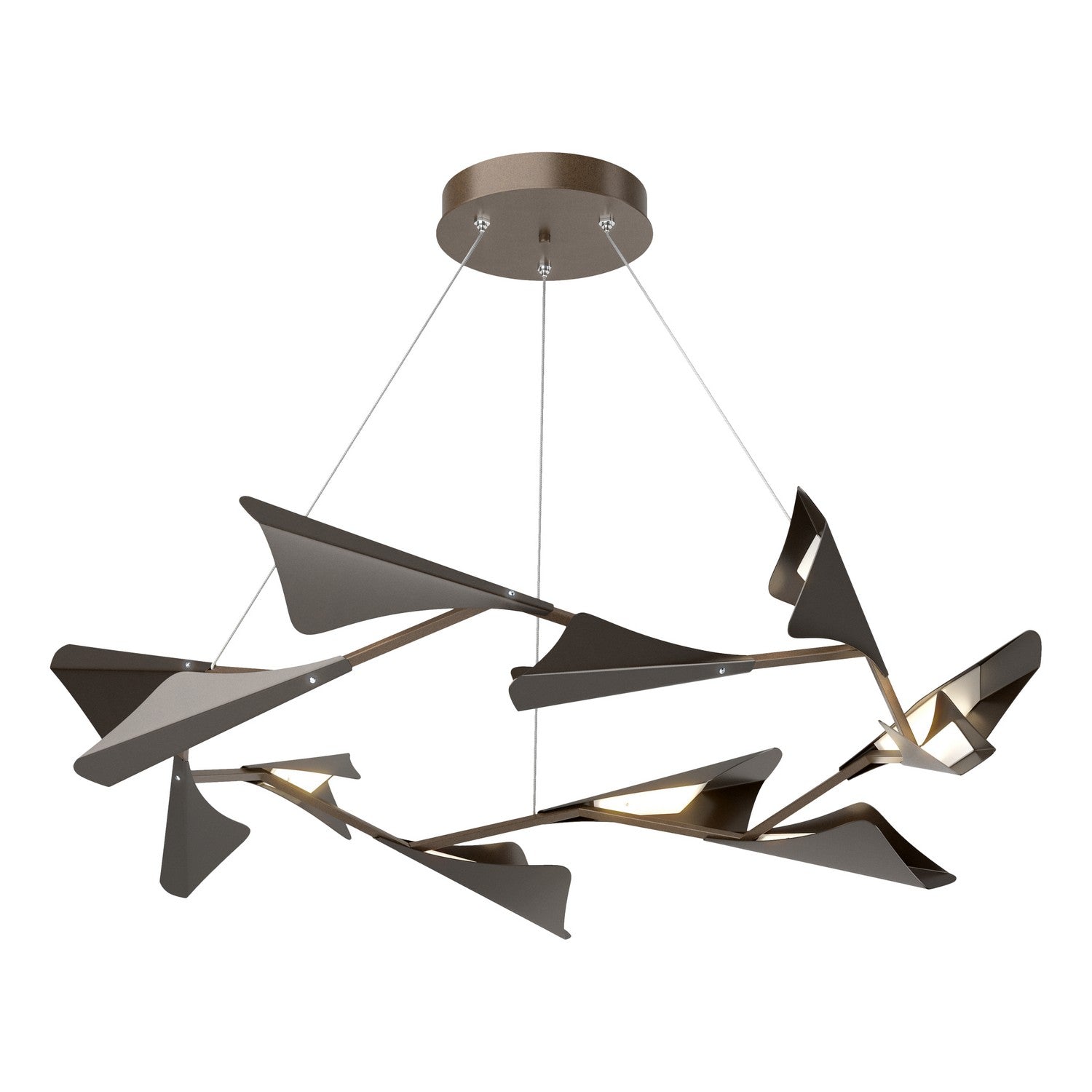 Hubbardton Forge - 135008-LED-STND-05-14 - LED Pendant - Plume - Bronze