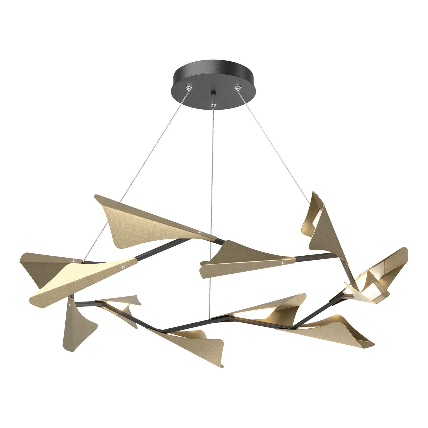 Hubbardton Forge - 135008-LED-STND-10-84 - LED Pendant - Plume - Black
