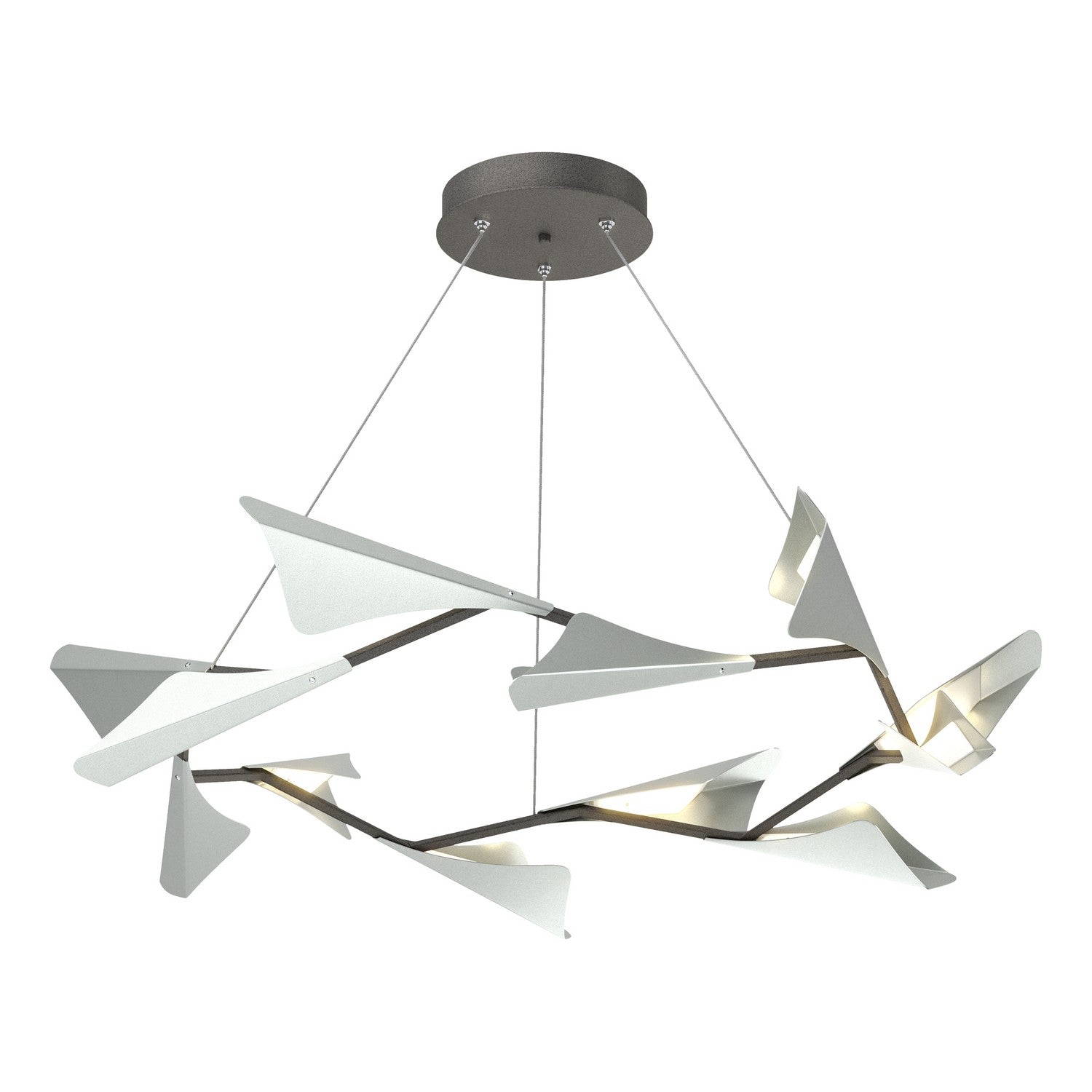 Hubbardton Forge - 135008-LED-STND-20-82 - LED Pendant - Plume - Natural Iron