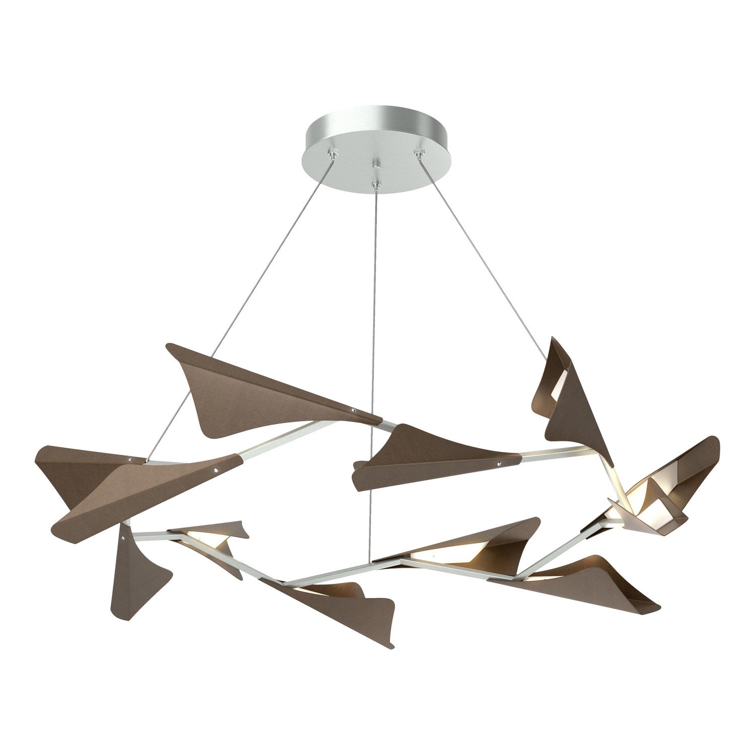 Hubbardton Forge - 135008-LED-STND-82-05 - LED Pendant - Plume - Vintage Platinum