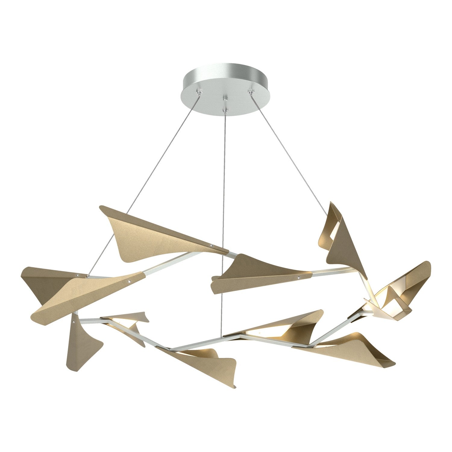 Hubbardton Forge - 135008-LED-STND-82-84 - LED Pendant - Plume - Vintage Platinum