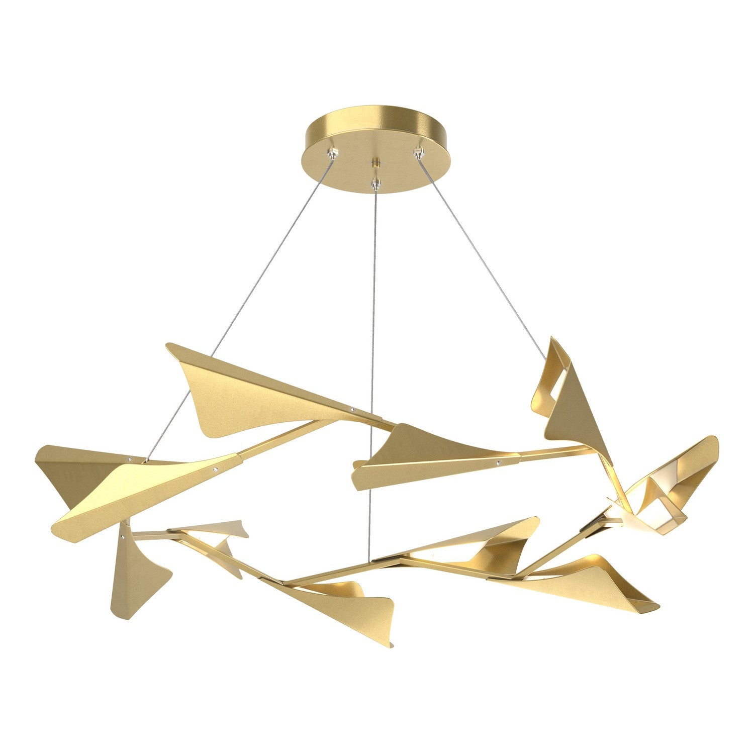 Hubbardton Forge - 135008-LED-STND-86-86 - LED Pendant - Plume - Modern Brass