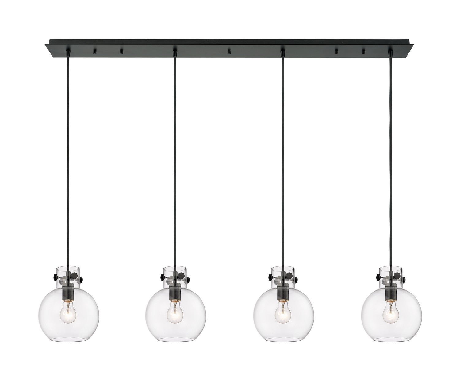 Innovations - 124-410-1PS-BK-G410-8CL - Four Light Linear Pendant - Downtown Urban - Matte Black