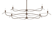 Hubbardton Forge - 136352-SKT-MULT-05 - Six Light Chandelier - Willow - Bronze