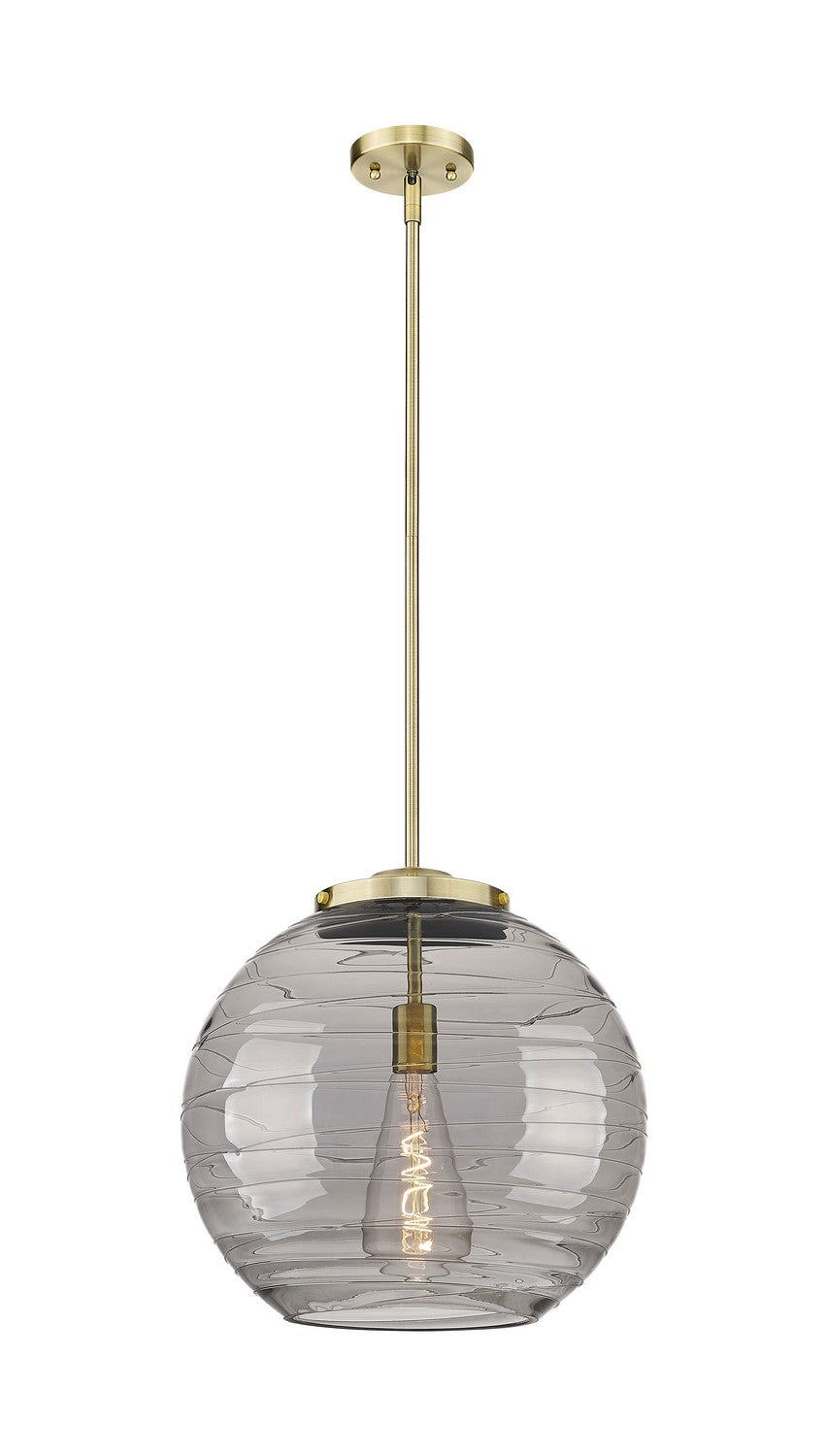 Innovations - 221-1S-AB-G1213-16SM - One Light Pendant - Essex - Antique Brass