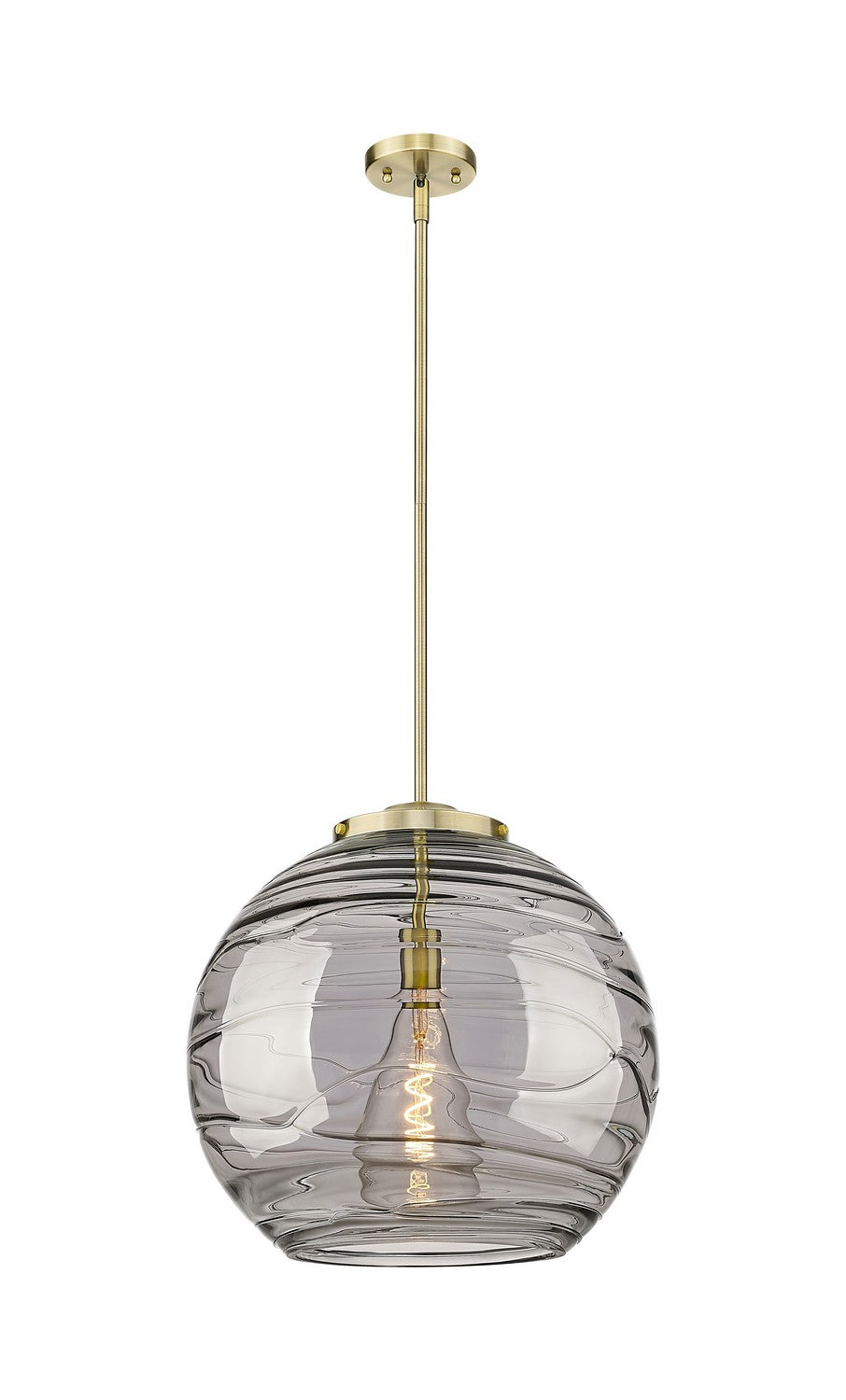 Innovations - 221-1S-AB-G1213-18SM - One Light Pendant - Essex - Antique Brass