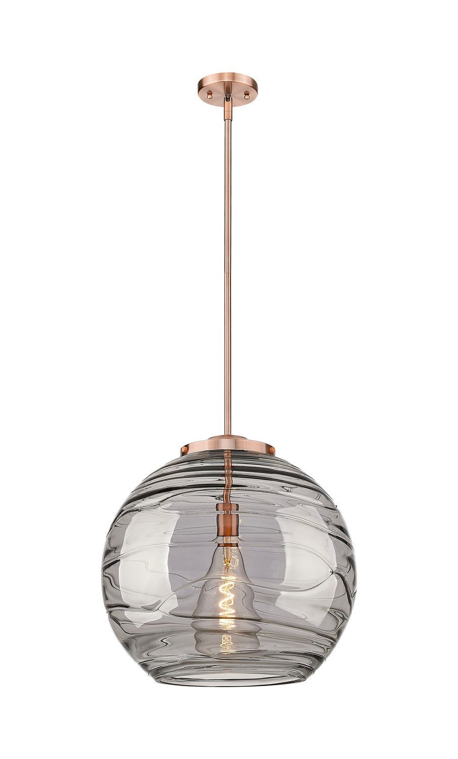 Innovations - 221-1S-AC-G1213-18SM - One Light Pendant - Essex - Antique Copper