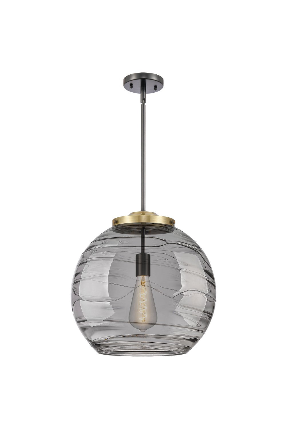 Innovations - 221-1S-BAB-G1213-16SM - One Light Pendant - Essex - Black Antique Brass