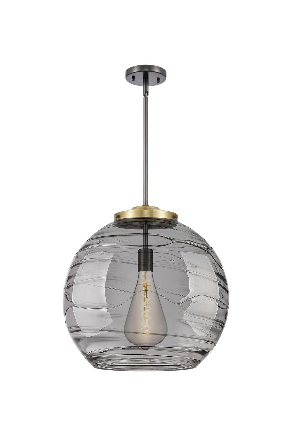 Innovations - 221-1S-BAB-G1213-18SM - One Light Pendant - Essex - Black Antique Brass