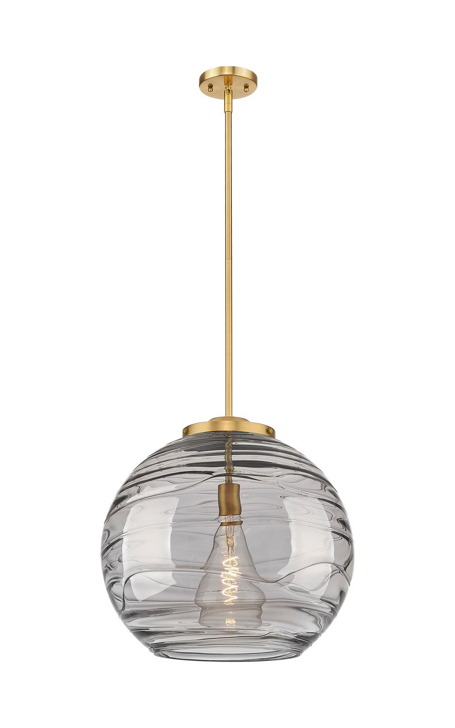 Innovations - 221-1S-BB-G1213-18SM - One Light Pendant - Essex - Brushed Brass