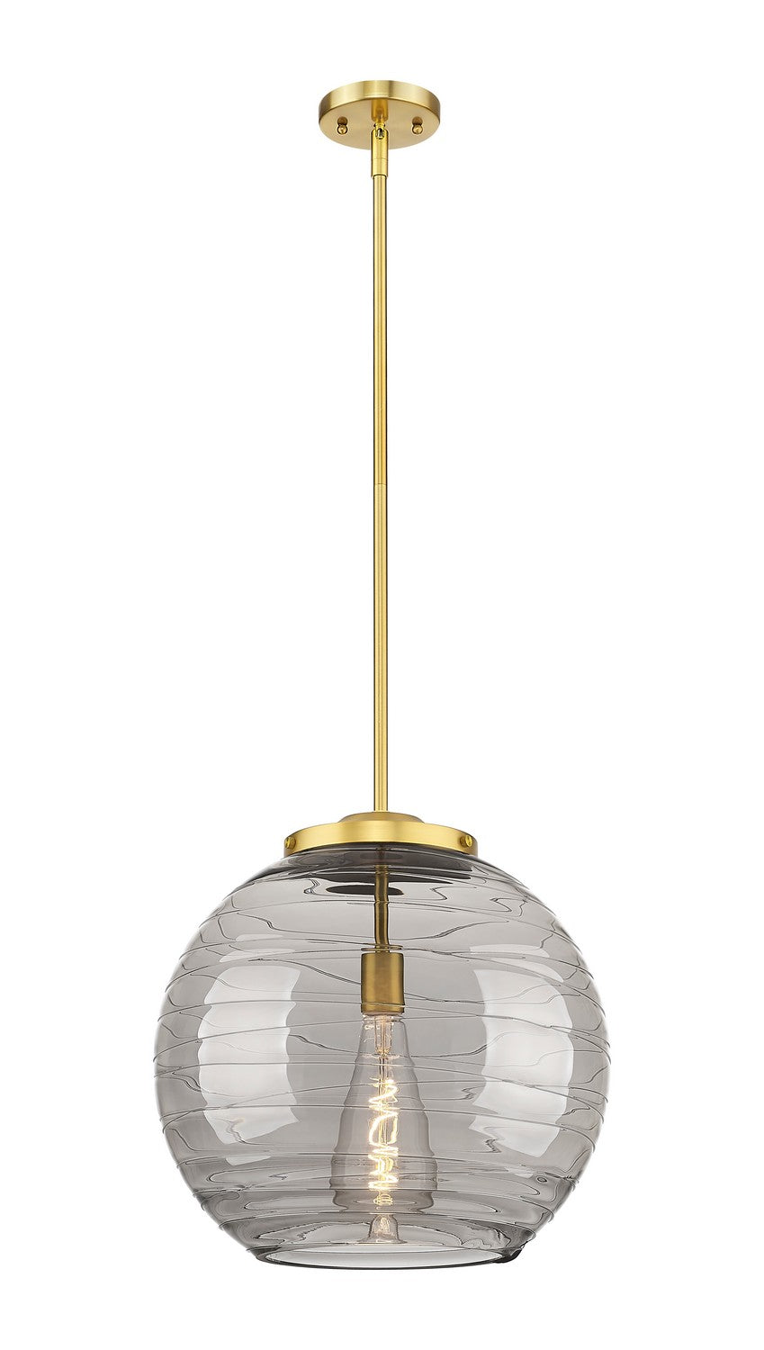 Innovations - 221-1S-SG-G1213-16SM - One Light Pendant - Essex - Satin Gold