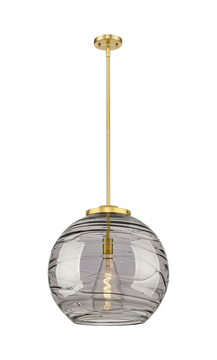 Innovations - 221-1S-SG-G1213-18SM - One Light Pendant - Essex - Satin Gold