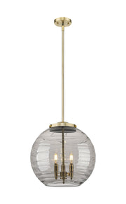 Innovations - 221-3S-AB-G1213-16SM - Three Light Pendant - Essex - Antique Brass