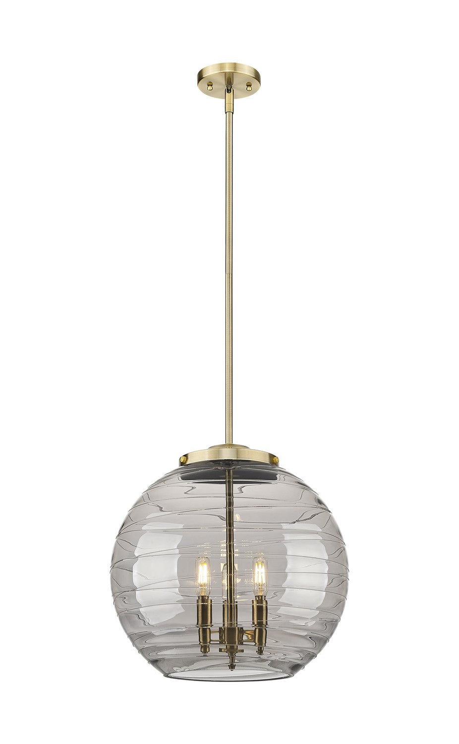 Innovations - 221-3S-AB-G1213-16SM - Three Light Pendant - Essex - Antique Brass