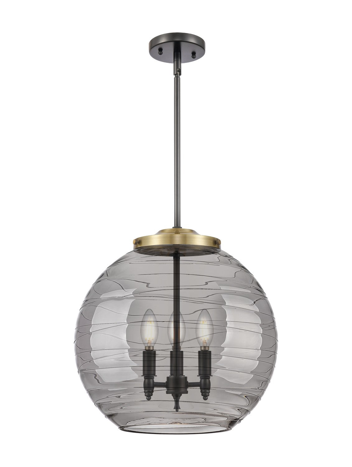 Innovations - 221-3S-BAB-G1213-16SM - Three Light Pendant - Essex - Black Antique Brass