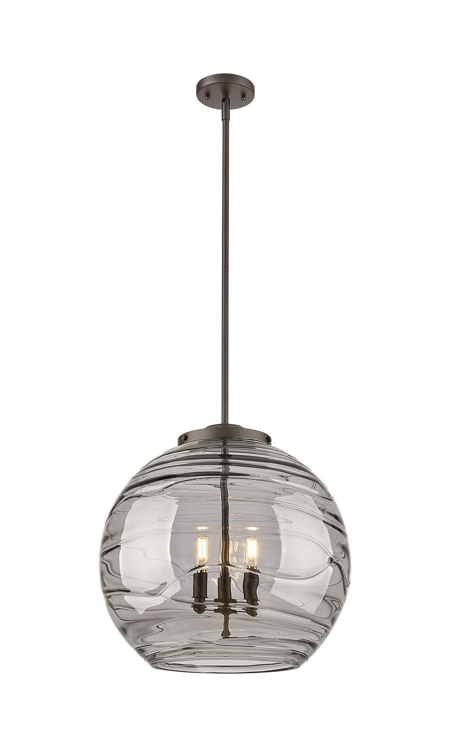 Innovations - 221-3S-OB-G1213-18SM - Three Light Pendant - Essex - Oil Rubbed Bronze