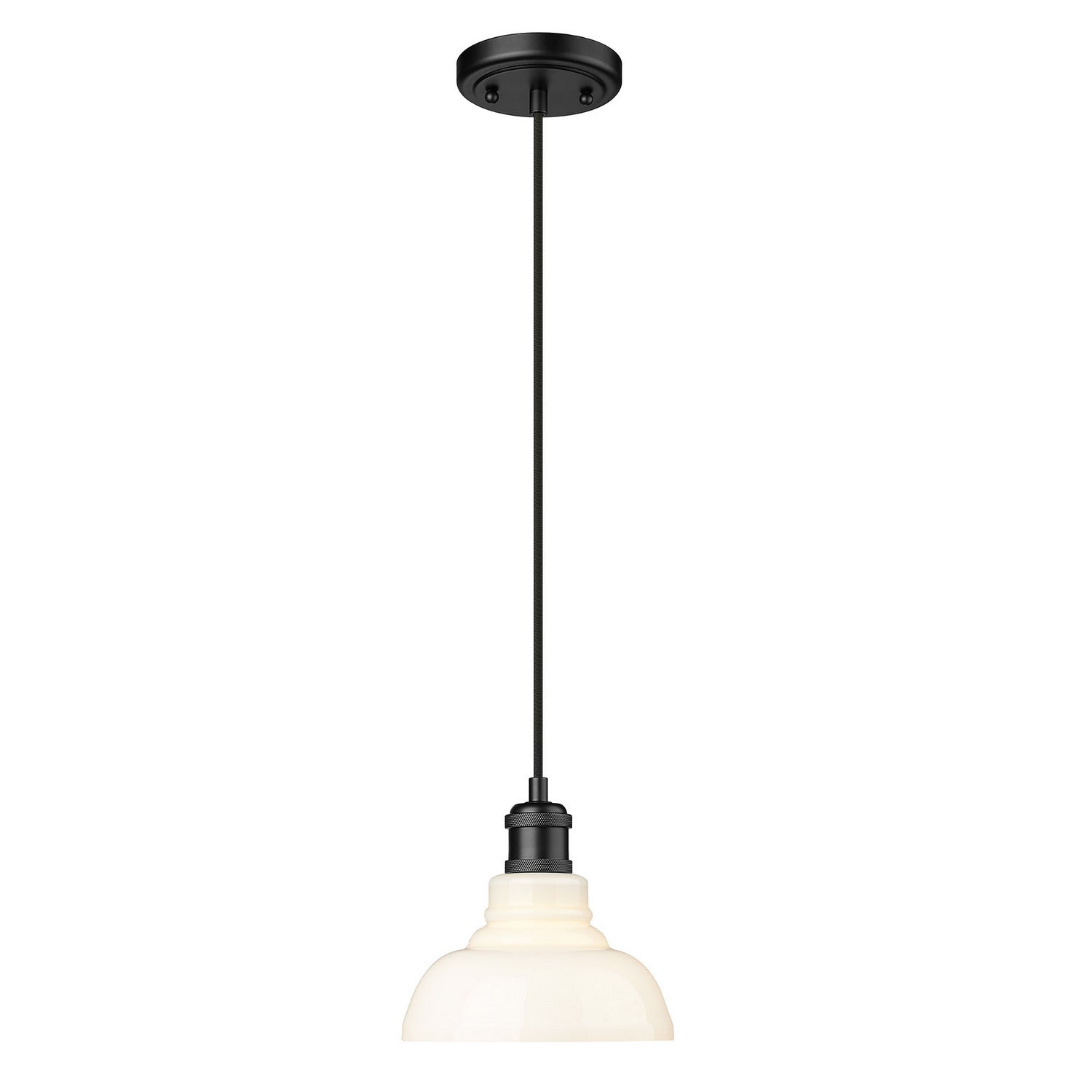 Golden - 0305-S BLK-VMG - One Light Pendant - Carver - Matte Black