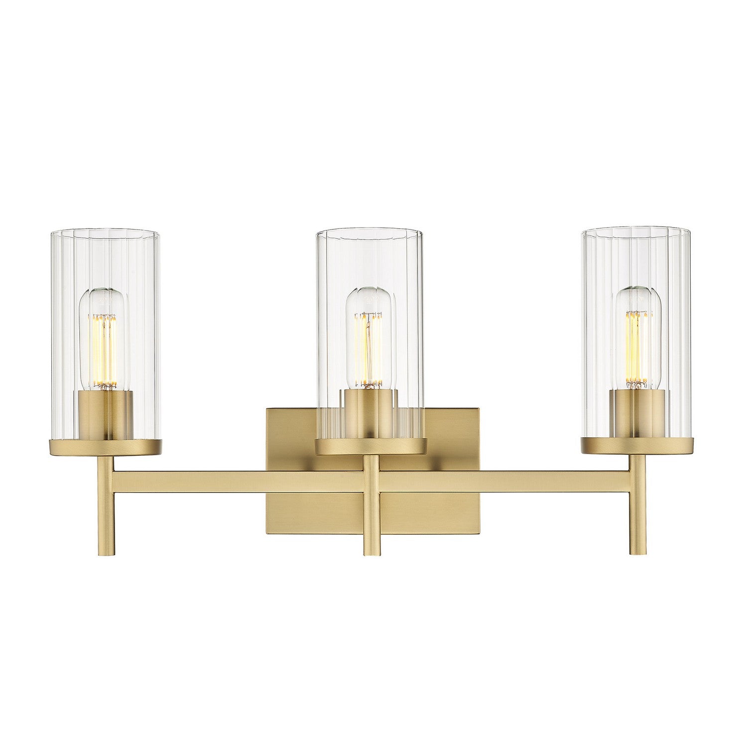 Golden - 7011-BA3 BCB-CLR - Three Light Bath Vanity - Winslett - Brushed Champagne Bronze