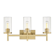 Golden - 7011-BA3 BCB-CLR - Three Light Bath Vanity - Winslett - Brushed Champagne Bronze
