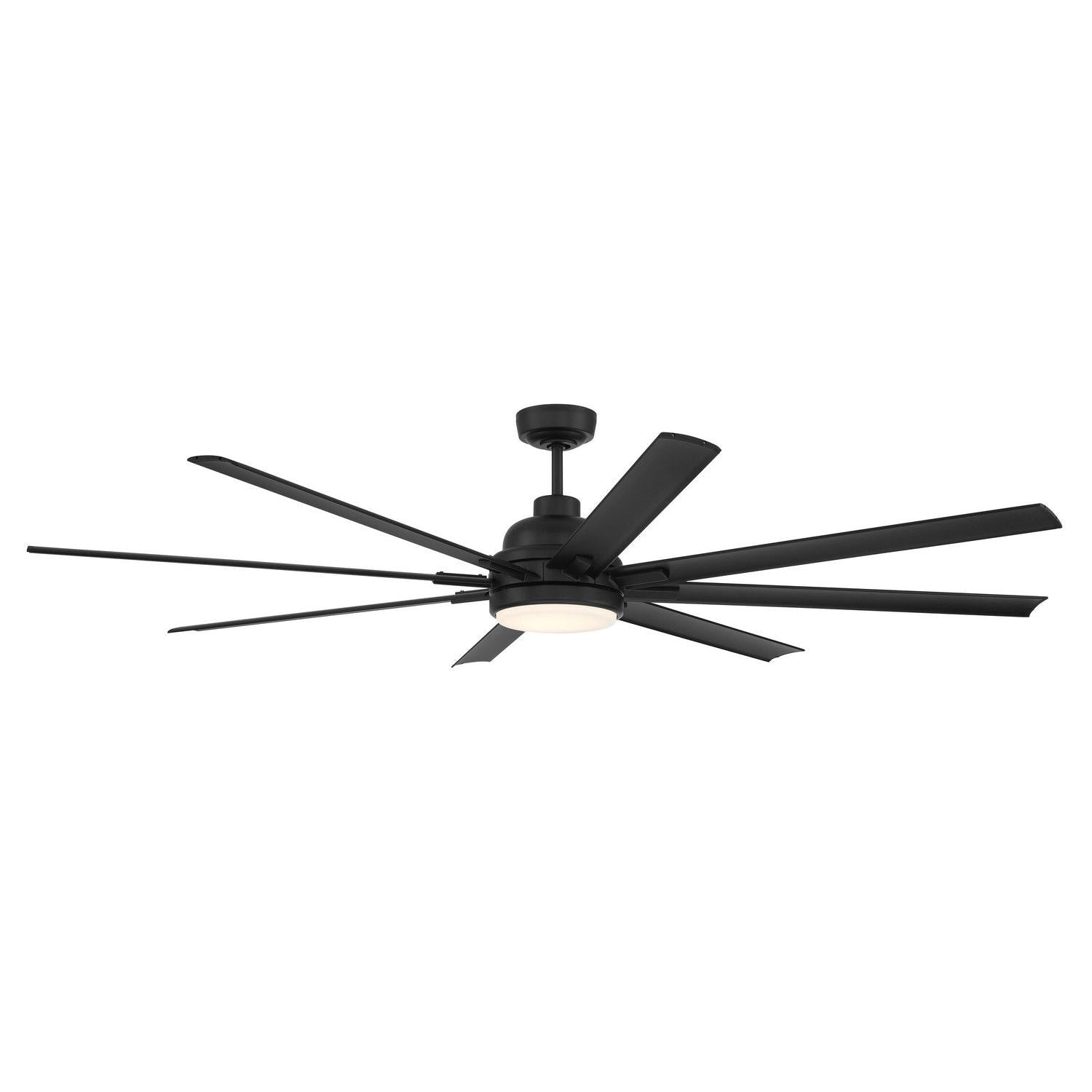 Craftmade - RSH72FB8-NWF - 72" Ceiling Fan - Rush 72" Ceiling Fan Wet Rated no Wifi - Flat Black