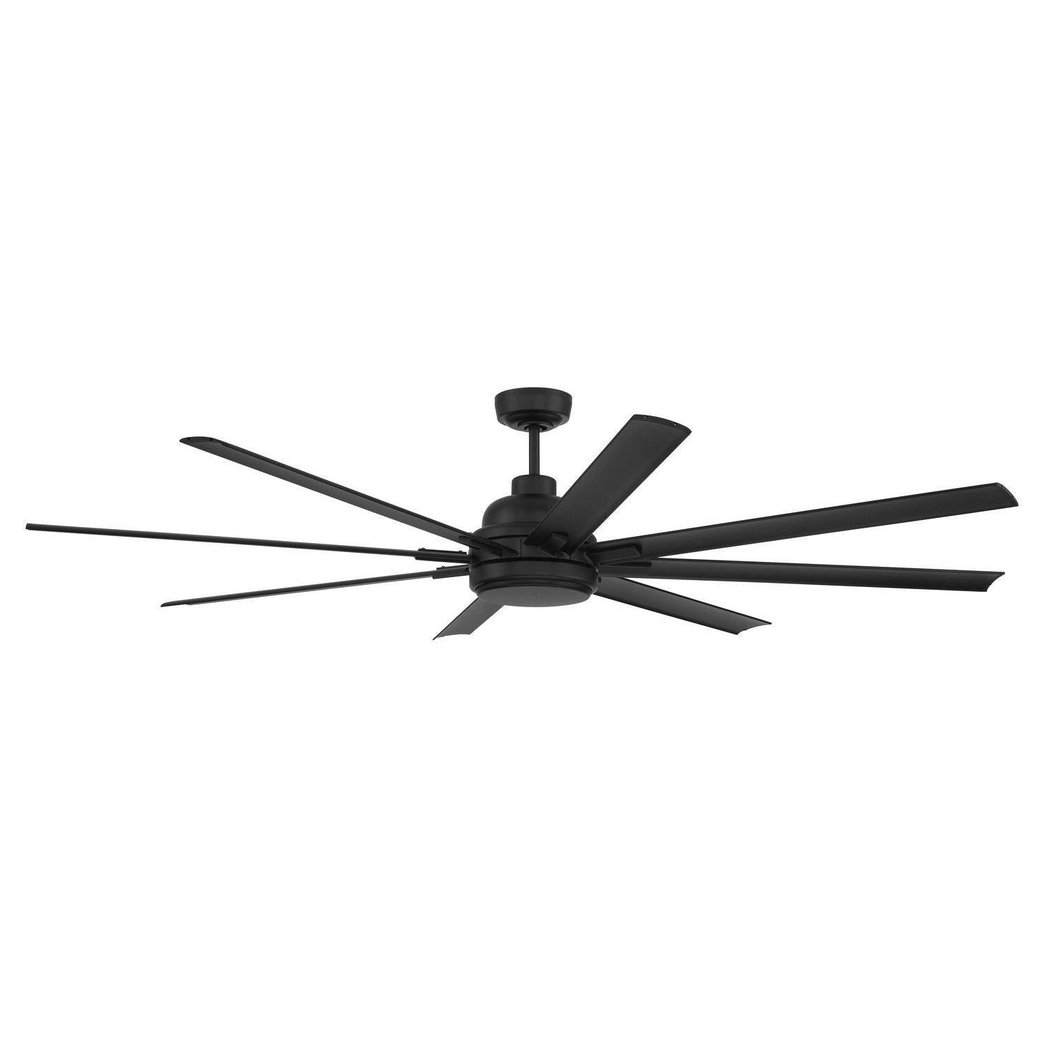 Craftmade - RSH72FB8-NWF - 72" Ceiling Fan - Rush 72" Ceiling Fan Wet Rated no Wifi - Flat Black