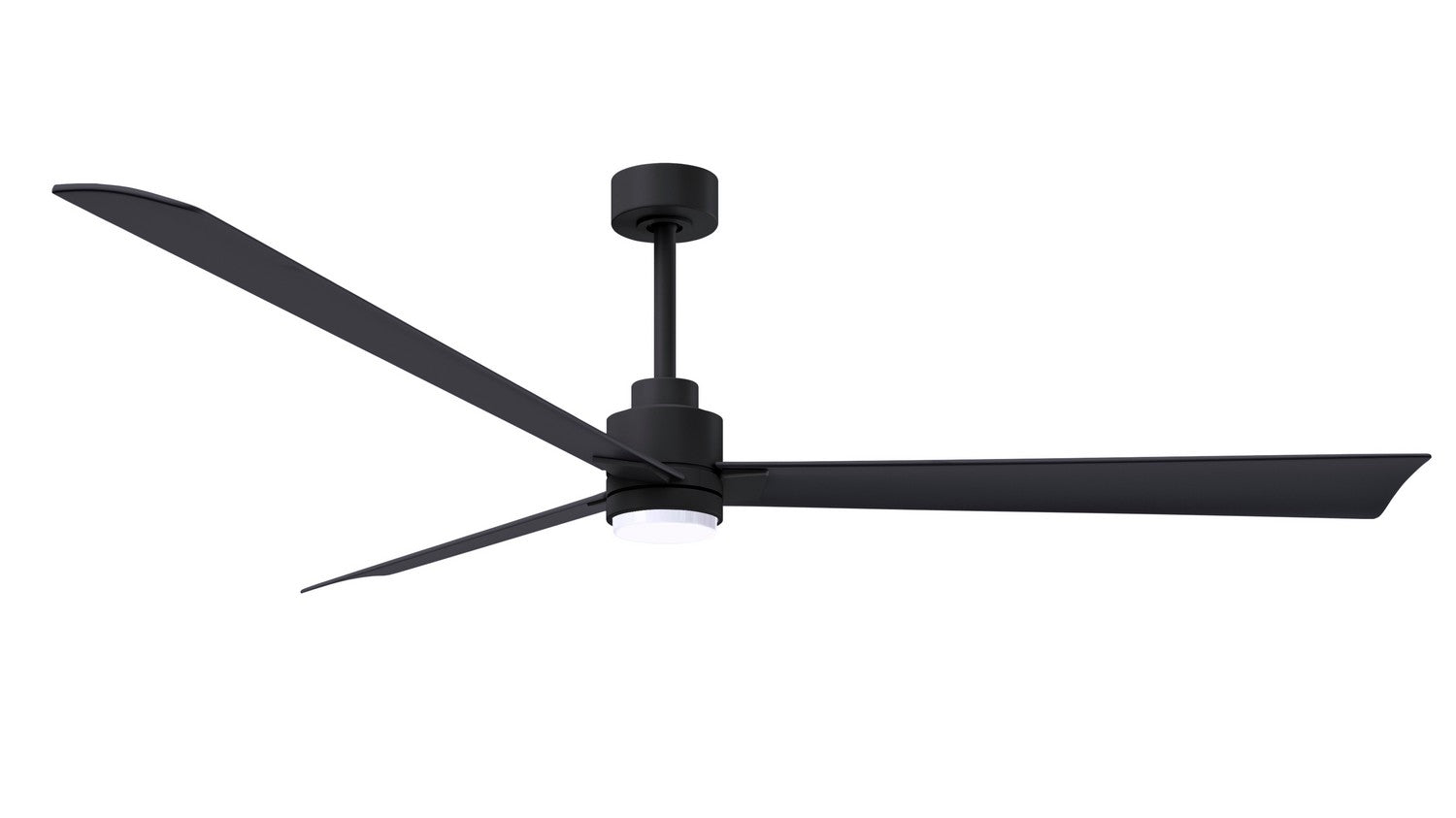 Matthews Fan Company - AKLK-BK-BK-72 - 72"Ceiling Fan - Alessandra - LK - Matte Black