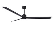 Matthews Fan Company - AKLK-BK-BK-72 - 72"Ceiling Fan - Alessandra - LK - Matte Black