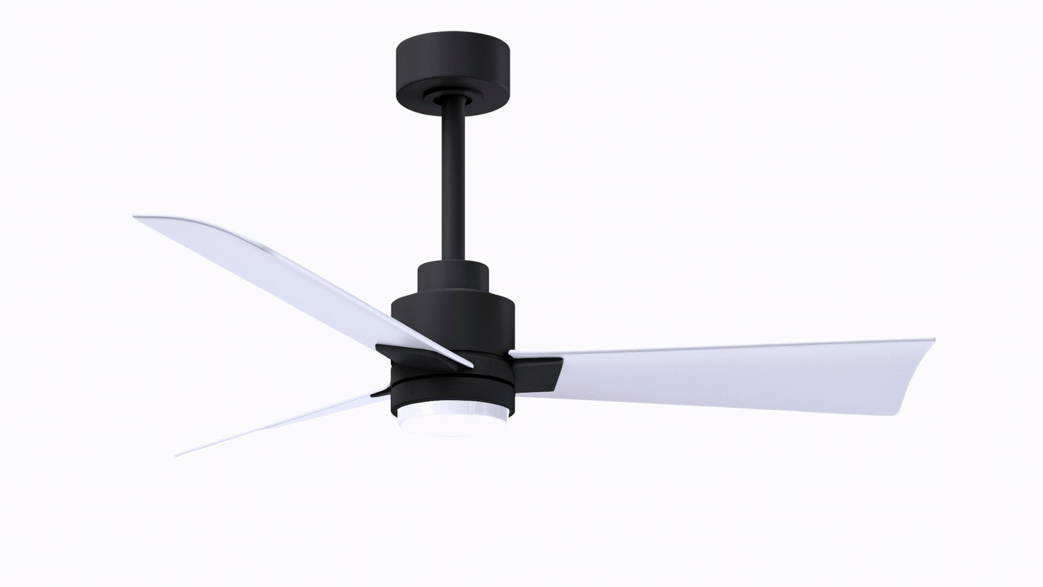 Matthews Fan Company - AKLK-BK-MWH-42 - 42"Ceiling Fan - Alessandra - LK - Matte Black