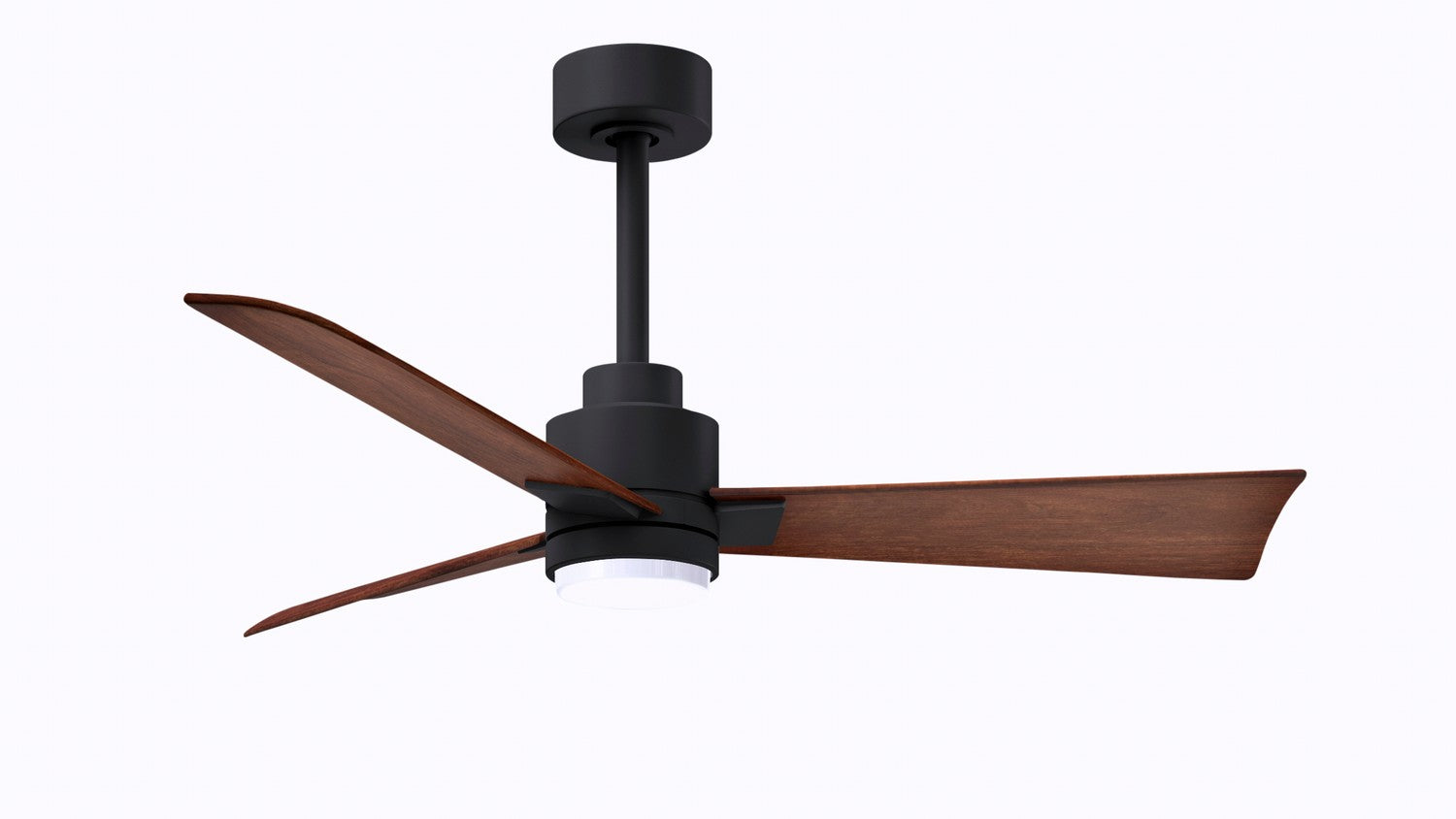 Matthews Fan Company - AKLK-BK-WN-42 - 42"Ceiling Fan - Alessandra - LK - Matte Black