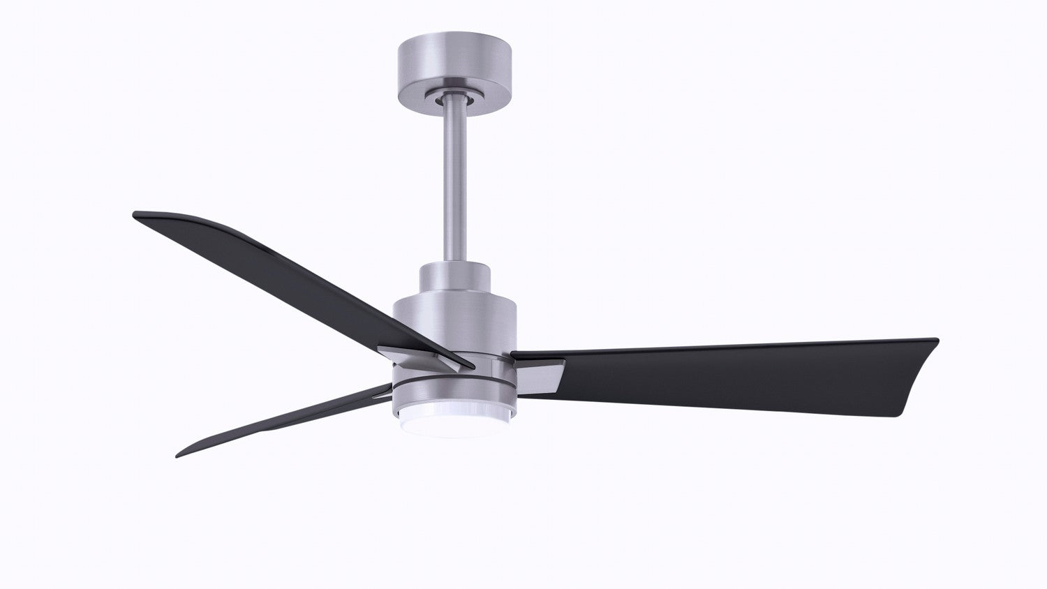 Matthews Fan Company - AKLK-BN-BK-42 - 42"Ceiling Fan - Alessandra - LK - Brushed Nickel