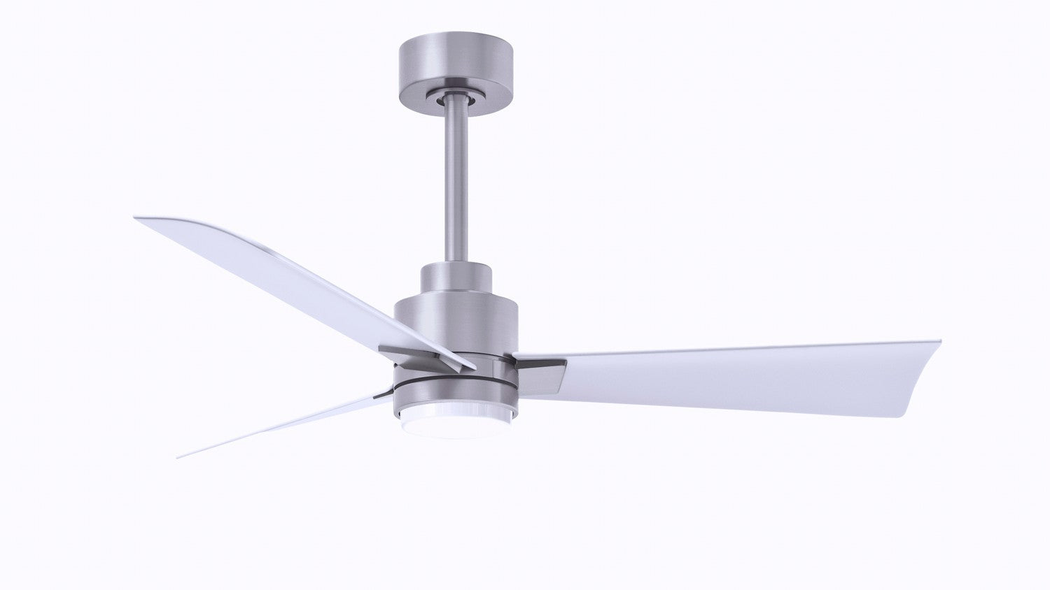 Matthews Fan Company - AKLK-BN-MWH-42 - 42"Ceiling Fan - Alessandra - LK - Brushed Nickel