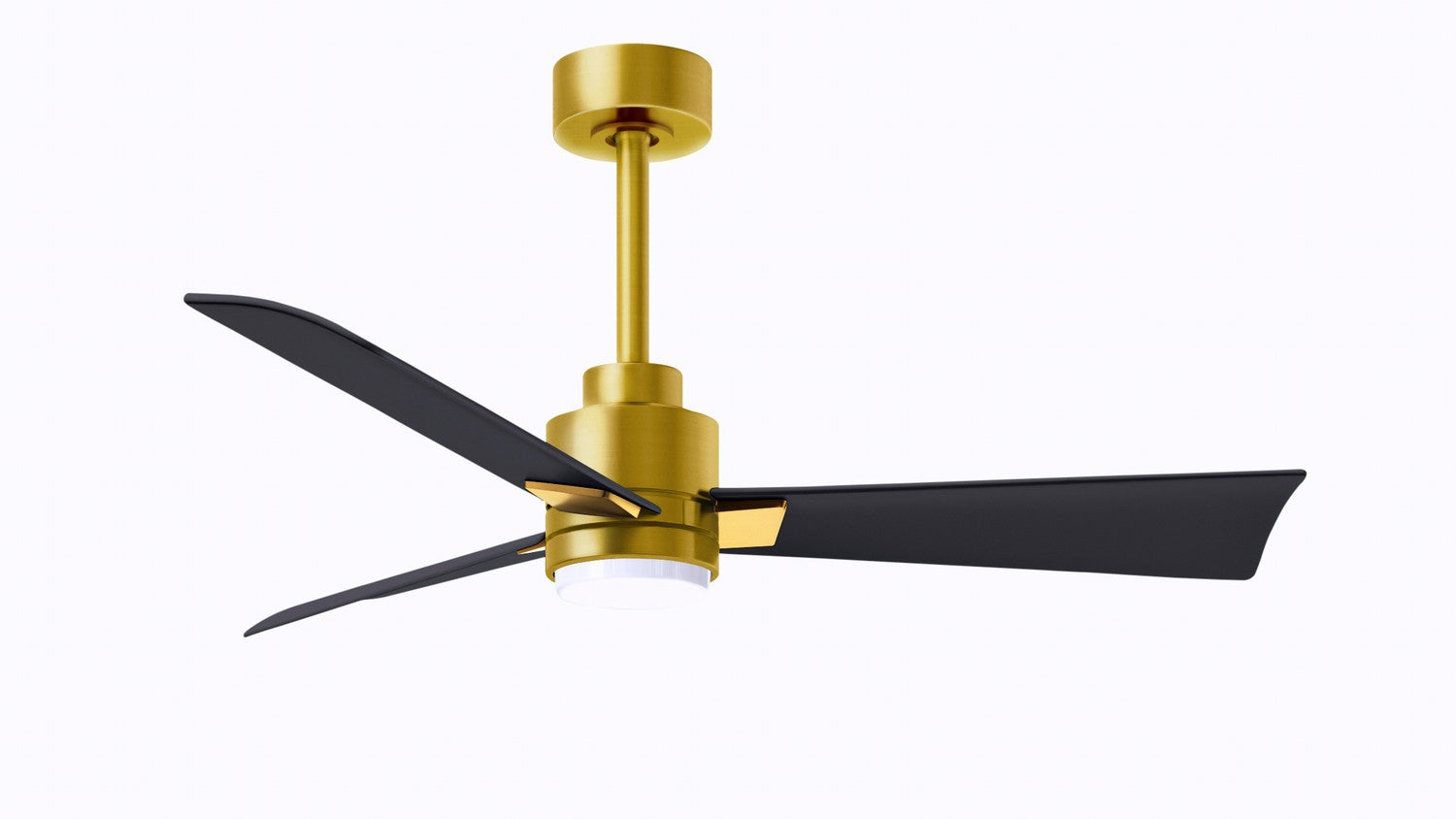 Matthews Fan Company - AKLK-BRBR-BK-42 - 42"Ceiling Fan - Alessandra - LK - Brushed Brass