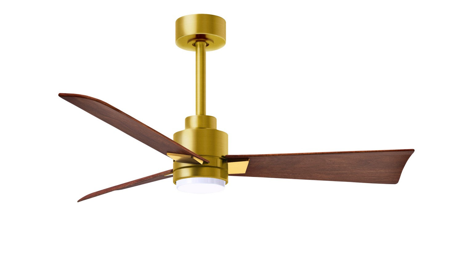 Matthews Fan Company - AKLK-BRBR-WN-42 - 42"Ceiling Fan - Alessandra - LK - Brushed Brass