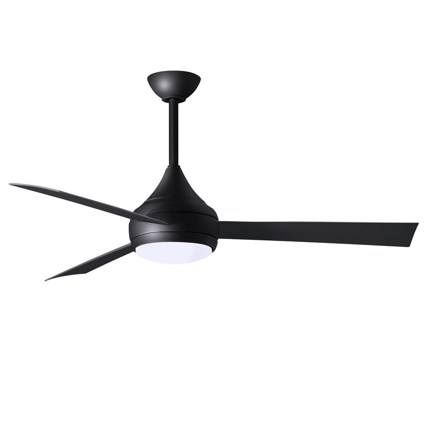 Matthews Fan Company - DA-BK-BK - 52"Ceiling Fan - Donaire - Matte Black