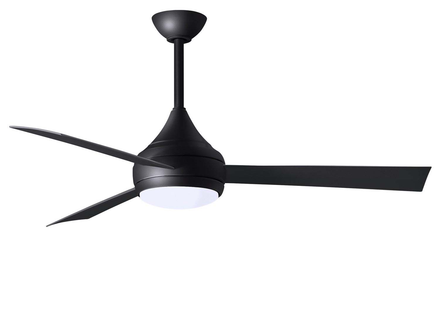 Matthews Fan Company - DA-BK-BK - 52" Ceiling Fan - Donaire - Matte Black