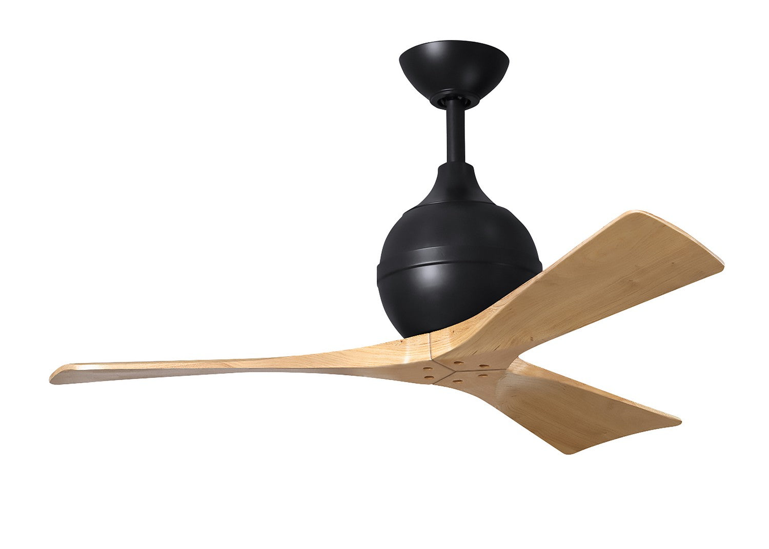 Matthews Fan Company - IR3-BK-LM-42 - 42"Ceiling Fan - Irene-3 - Matte Black