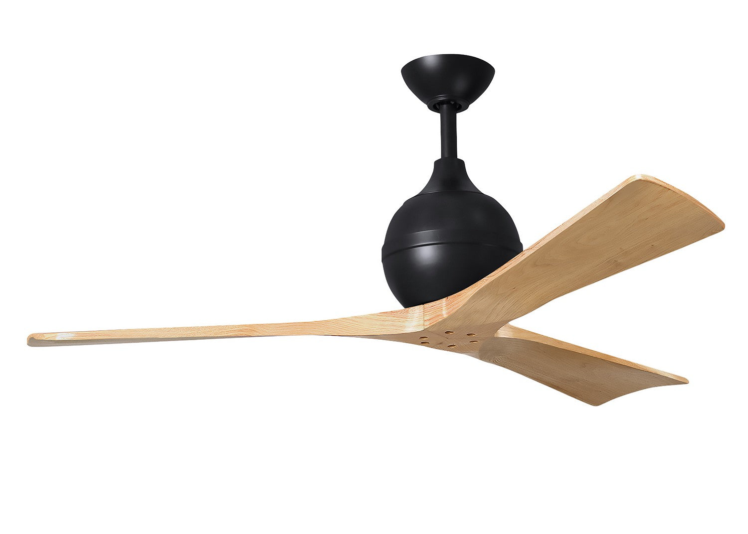 Matthews Fan Company - IR3-BK-LM-52 - 52"Ceiling Fan - Irene-3 - Matte Black
