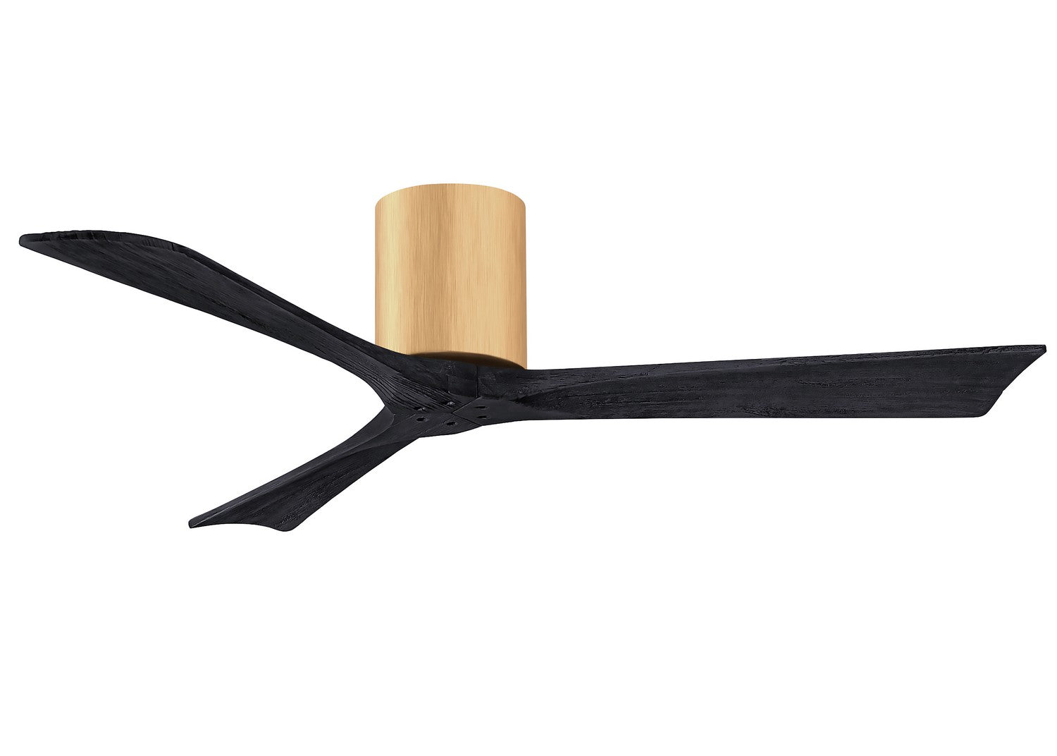 Matthews Fan Company - IR3H-LM-BK-52 - 52"Ceiling Fan - Irene-3H - Light Maple